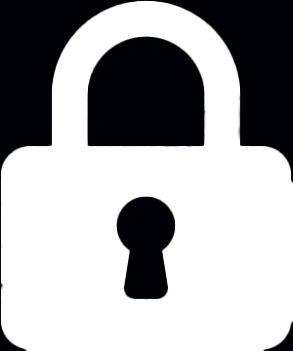 A privacy lock that represents a privacy-focused experience with zero ads and no tracking.