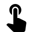 A finger pressing a button